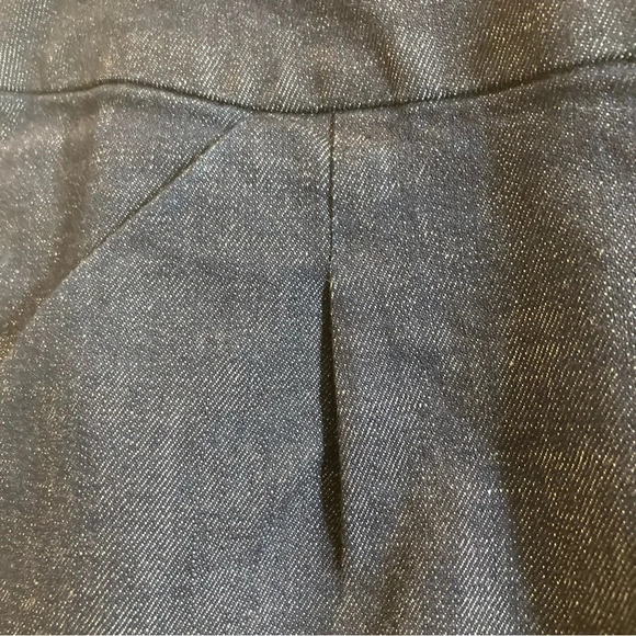 J CREW Sz 10 Stretch Pockets Double Slit in  Back Soft Denim Pencil Skirt - Picture 3 of 7